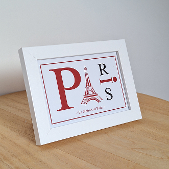 visuel encadre sur toile la maison de paris