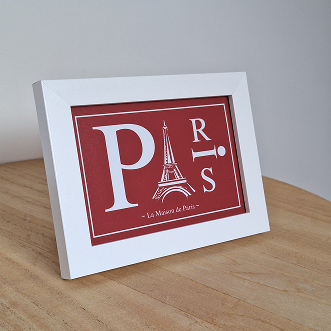 visuel encadre sur toile la maison de paris