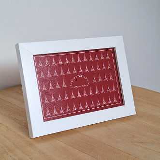 visuel encadre sur toile la maison de paris