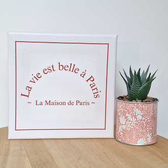 visuel impression sur toile la maison de paris