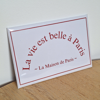 visuel magnet sur tasseau la maison de paris
