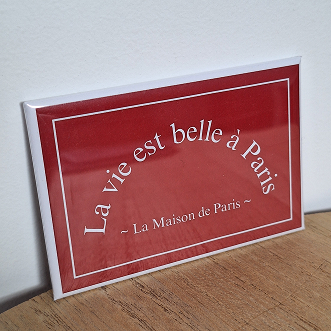 visuel magnet sur tasseau la maison de paris