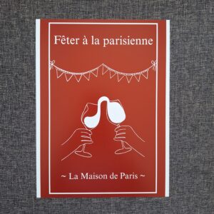Affiche sur tasseaux - Fêter à la parisienne