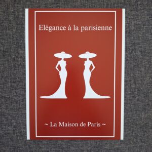 Affiche sur tasseaux - Élegance à la parisienne