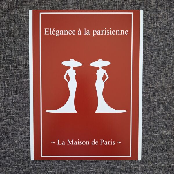 Affiche sur tasseaux - Élegance à la parisienne