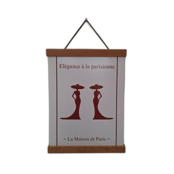 Affiche sur tasseaux - Élegance à la parisienne – Image 2