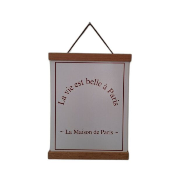 Affiche sur tasseaux - La vie est belle – Image 2
