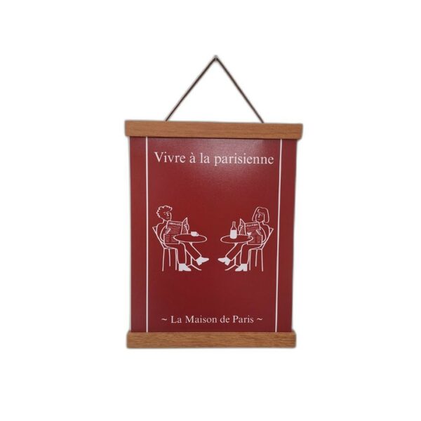 Affiche sur tasseaux - Vivre à la parisienne – Image 3