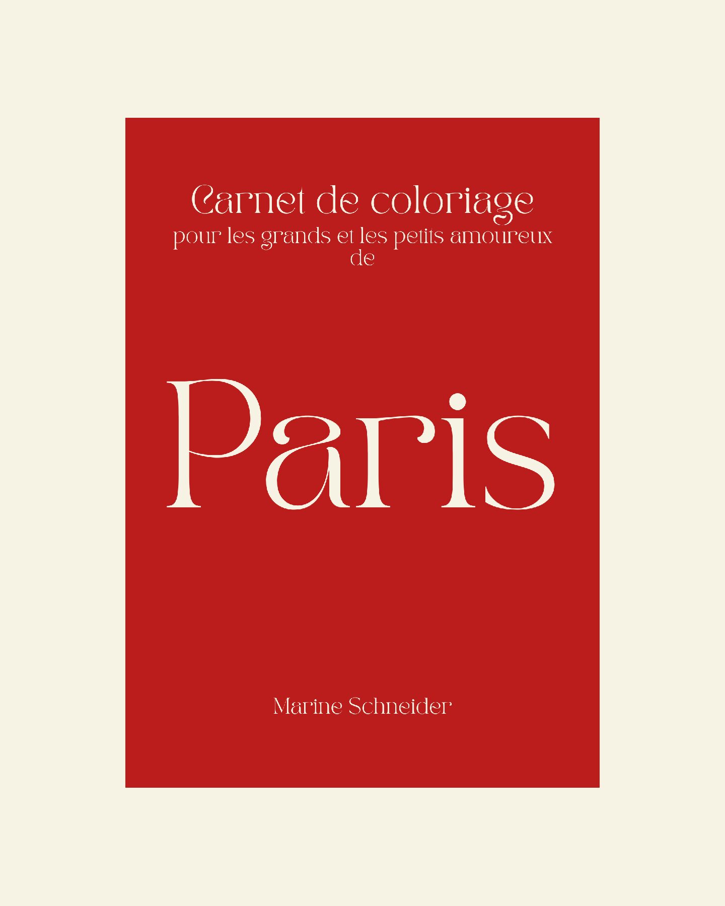 Carnet de coloriage Paris