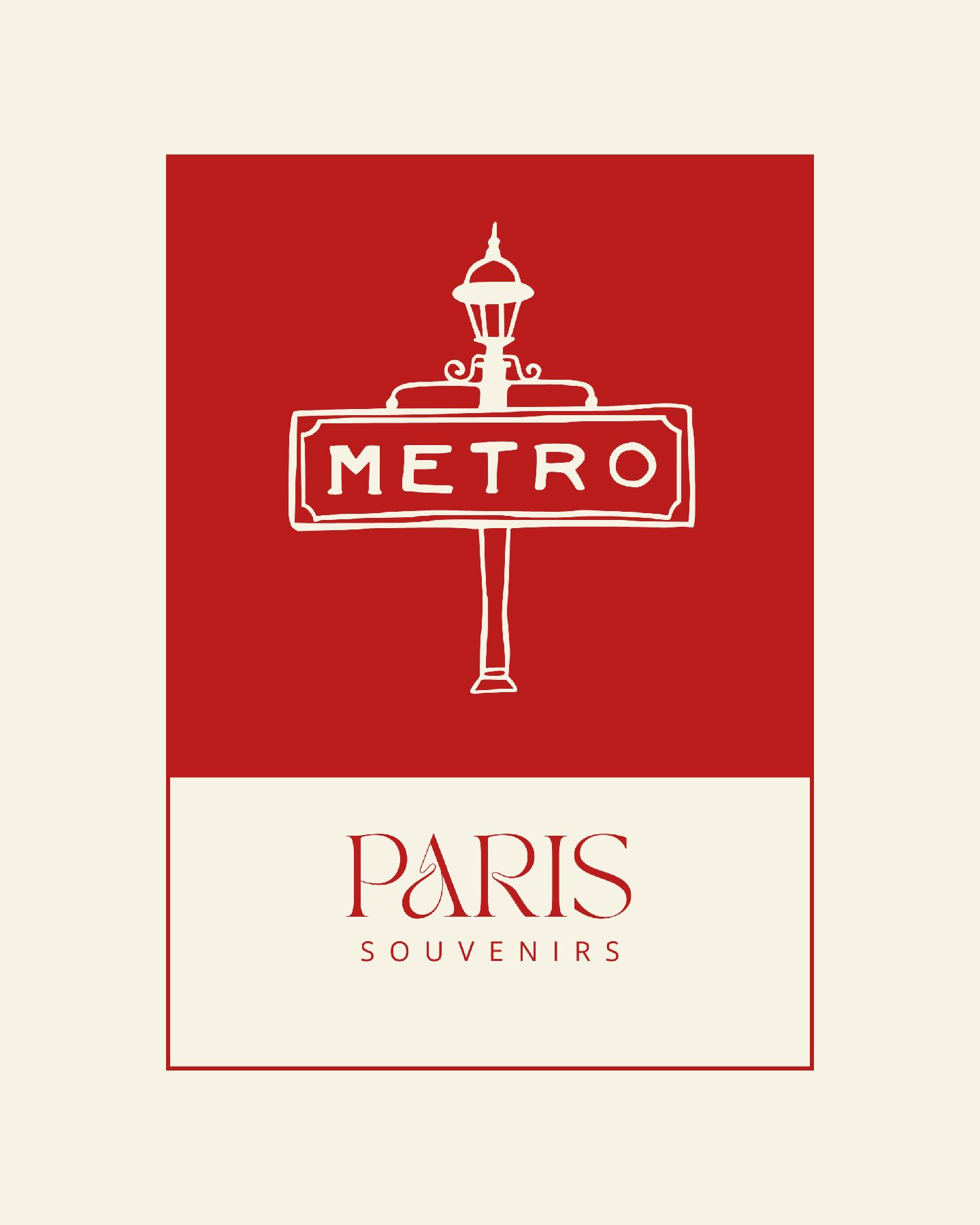 Illustration Collection Paris Souvenirs - Métro