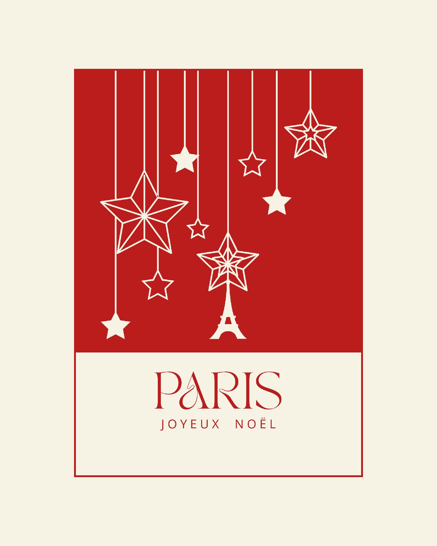 Illustration Collection Paris Joyeux Noël - Descente