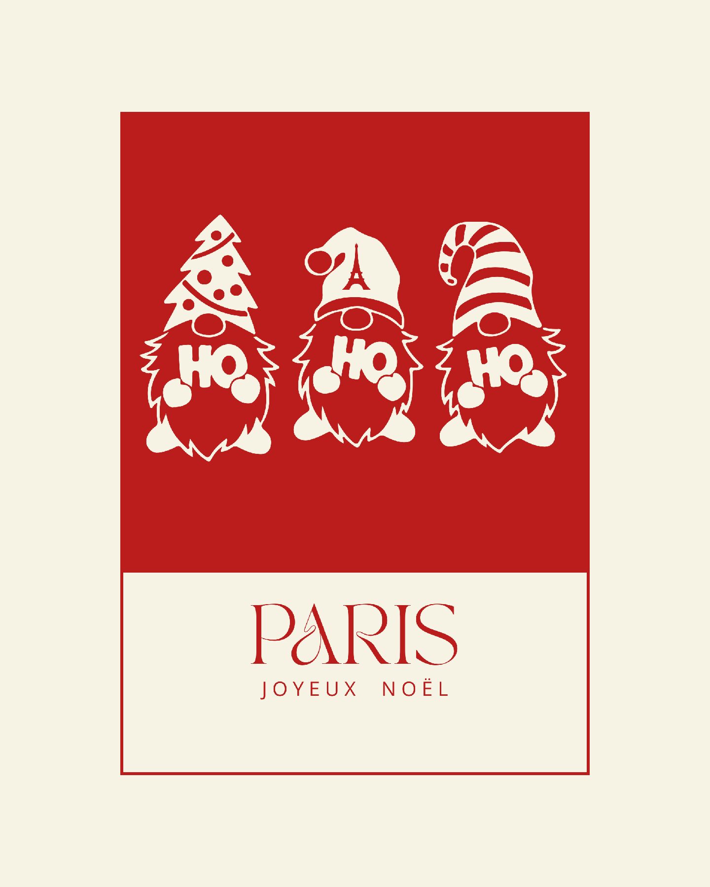 Illustration Collection Paris Joyeux Noël - Lutins