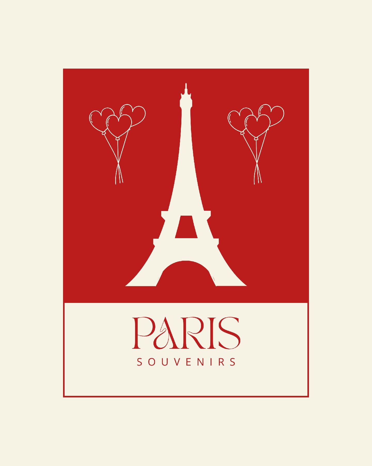 Illustration Collection Paris Souvenirs - Tour Eiffel