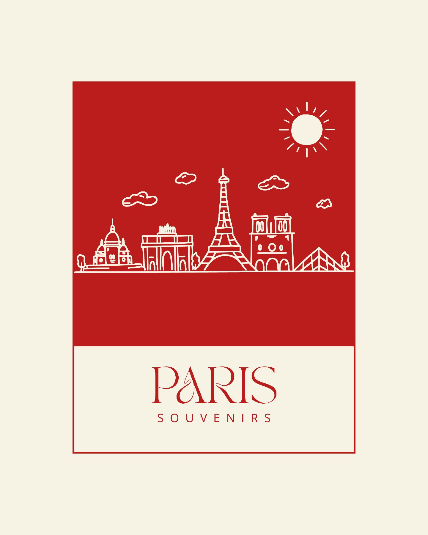 Illustration Collection Paris Souvenirs - Vue Paris