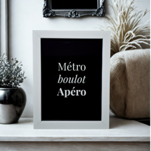 Illustration Métro, Boulot, Apéro