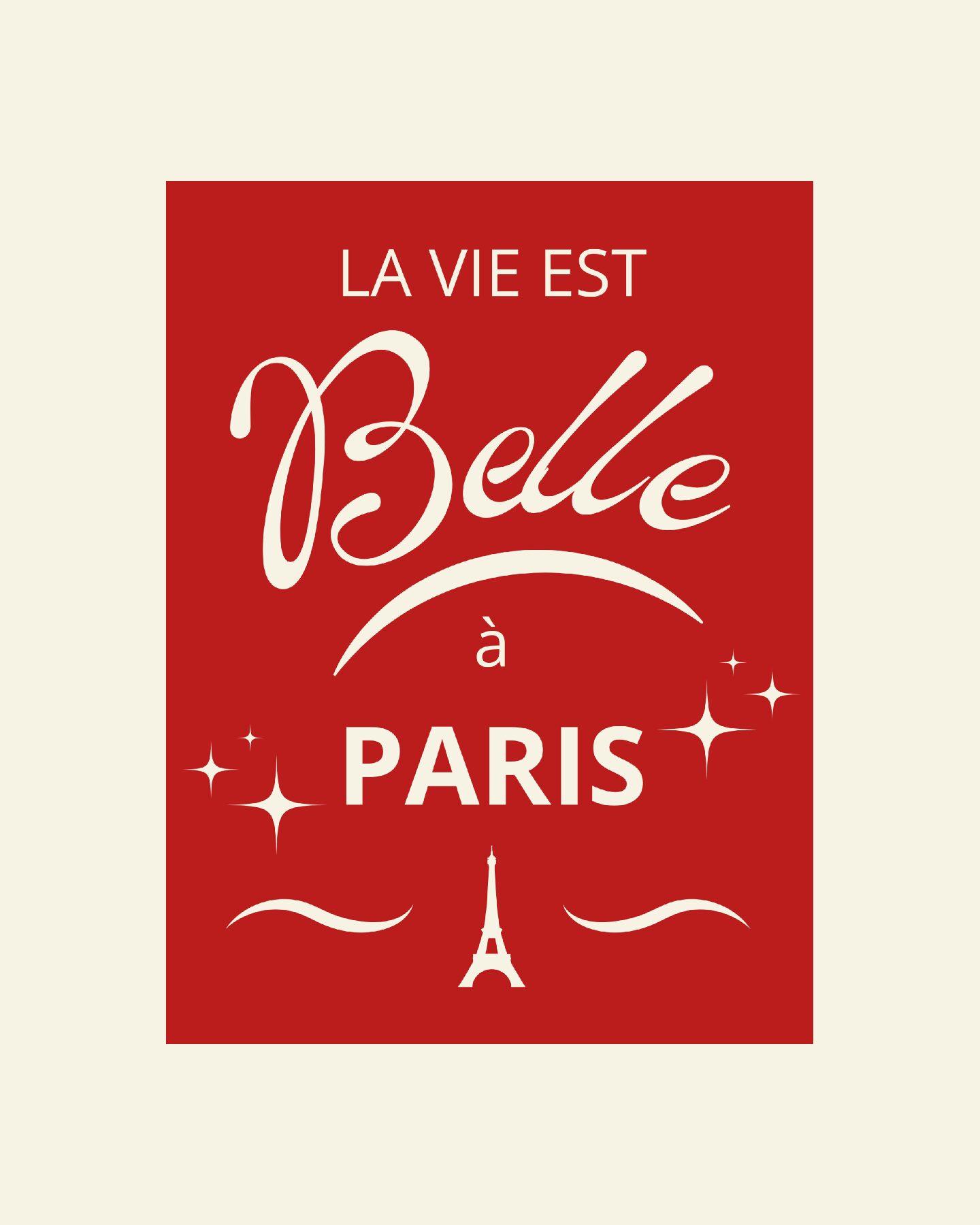 Illustration La vie est belle à Paris