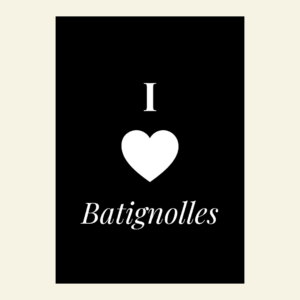 Carte I love Batignolles