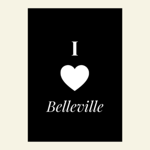 Carte I love Belleville
