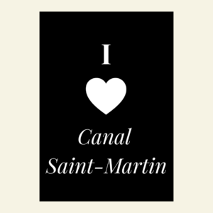 Carte I love Canal Saint-Martin