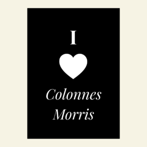 Carte I love Colonnes Morris