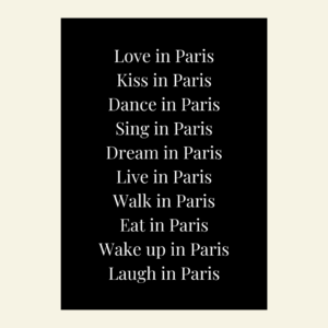 Carte The List in Paris