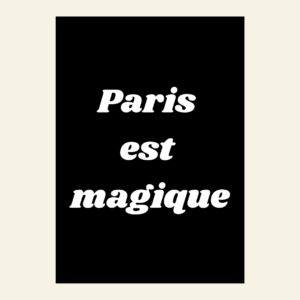 Carte Paris est magique