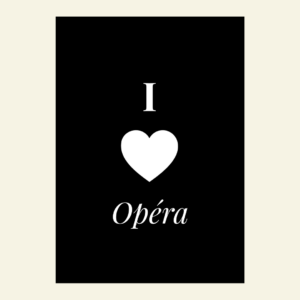 Carte I love Opéra