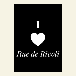 Carte I love Rue de Rivoli