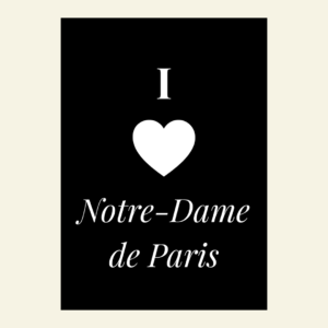 Carte I love Notre-Dame de Paris